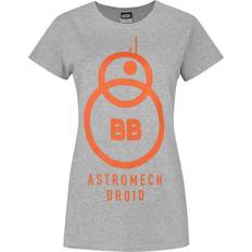Star Wars Damen, Shirt, The Force Awakens BB8 Astromech Droid TShirt, Grau