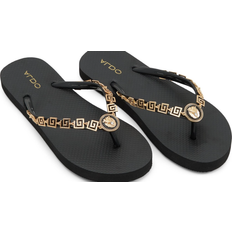 Thong - Women Slippers Aldo Minarie - Black/Gold Multi