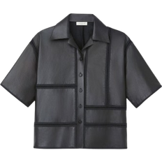 Lafayette 148 New York Block Panel Shirt - Black