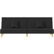 Contreplaqué Canapés vidaXL 351902 Black Sofa 200cm 2 Seater