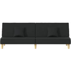 vidaXL 351902 Black Soffa 200cm 2-sits