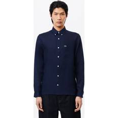 Lacoste XXL Shirts Lacoste Men's Regular-Fit Linen Shirt Blue