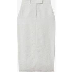 Reiss Nederdele Reiss Denva Udbrændt Blomster Midi Nederdele - Ivory