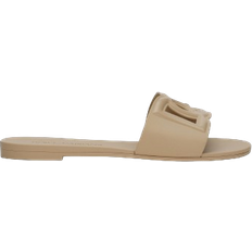 Caoutchouc Sandales Dolce & Gabbana Rubber Beachwear Sliders - Beige