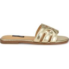 Gold - Women Slides Nine West Geena - Platino