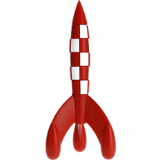 Vaisseaux Spatiaux Jouet Tintin Rubber Rocket Figure