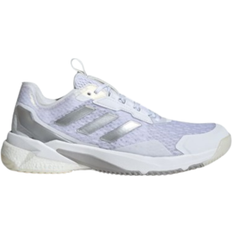 Dame - Snøring Volleyballsko Adidas Crazyflight 5 W - Cloud White/Silver Metallic/Dash Grey