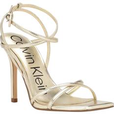 Calvin Klein Women Heeled Sandals Calvin Klein Women's TEGIN Heeled Sandal, Gold