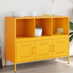 Yellow Cabinets vidaXL Mustard Yellow 100.5 x 39 x 79 cm Sideboard
