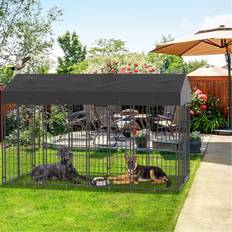 Bingopaw L249x120x165cm Heavy Duty Outdoor Dog Kennels with Shadow Cover