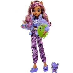 Monster High Dukker & dukkehus Mattel Monster High Doll & Sleepover Accessories Clawdeen Wolf Creepover Party