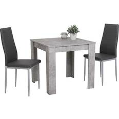 Grau Tische Apollo Duo Concrete Tischgruppe 80x80cm