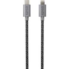 Epico Mobiltilbehør Epico Braided USB-C til Lightning Kabel PD 60W 1.8m Space Grey