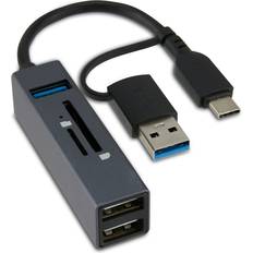 Memory Card Readers Onn Multi-Port USB Hub With SD And MicroSD Card Reader