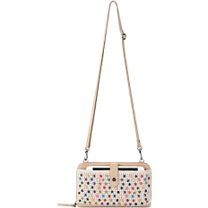 Iris Crochet Smartphone Crossbody -  Ecru Multi Beads
