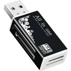 Memory Card Readers Anvazise Sold by: Luckymimi, Multifunctional USB 2.0 Micro-SD/TF/CT/MS/SDHC/MMC Memory Card Reader Adapter Black