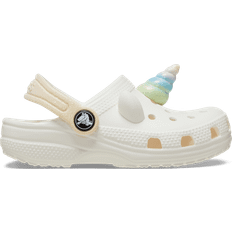 Crocs Toddler Classic I Am Rainbow Unicorn Clog - Chalk