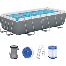 PVC Piscines Hors Sol Bestway Power Steel Frame Rectangular Pool Set 4.04x2.01x1m