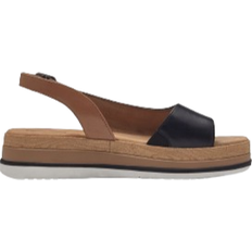 Tamaris Leather Sandals - Black