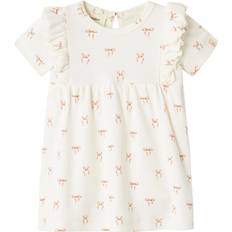 1-3M Kjoler Lil'Atelier Baby's Romper Dress - Coconut Milk