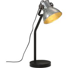 vidaXL Vintage Silver/Black Bordslampa 60cm