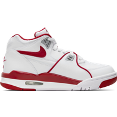 Blanco Zapatillas de Baloncesto Nike Air Flight 89 GS - White/Wolf Grey/Varsity Red