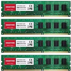 【DDR3 RAM】 Desktop RAM 32 GB 4 x 8 GB DDR3 32 GB DDR3-1600 MHz PC3-12800 CL11 1,5 V UDIMM 240 stift obuffrad icke ECC för PC dator stationär minnesmodul RAM uppgraderingssats endast