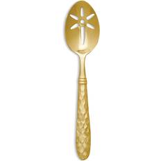 Oro Cucchiai da portata Vietri Martellato Gold Tone Slotted Serving Spoon Cucchiaio da portata