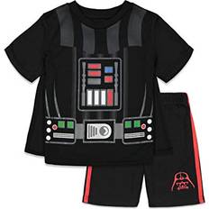 Disney Black Other Sets Disney Star Wars Darth Vader Big Boys Athletic Mesh Costume Piece T-Shirt Cape Shorts Set Black