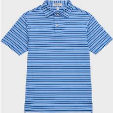 S Polos Peter Millar Clifton Youth Striped Performance Jersey Polo - Big Kid