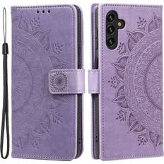 Skalo Samsung A04s 4G Mandala Flip Cover Lilla