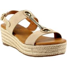 Pelle Sintetica Sandali con tacco Lunar Ravena Wedge Sandals Beige