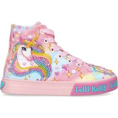Lelli Kelly Trainers Children's Shoes Lelli Kelly Unicorn Rainbow High-Top Sneakers pink