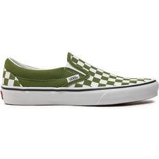 Vans Checkerboard Schuhe Vans Classic Slip-On Checkerboard - Green