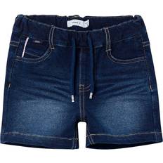Barnkläder Name It Shorts Sweatdenim NmmRyan Dark Blue Denim år 98 Shorts
