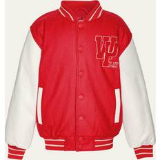 Wool Outerwear Children's Clothing Molo Red Wool Varsity Jacket 12 year