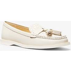 Michael Kors Donna Mocassini Michael Kors Loafer Kiernan in Pelle con Logo - Naturale