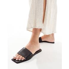 Sorte sliders læder-Black