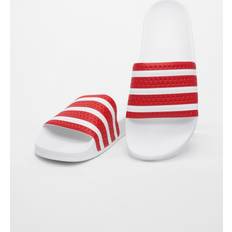 Adidas Rood Sloffen en Sandalen Adidas Adilette Heren Slippers - Better Scarlet/Cloud White