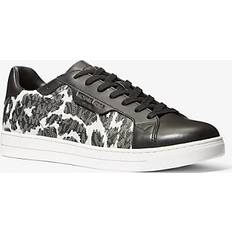 Michael Kors Sneakers Michael Kors MK Keating Leopard Logo and Leather Trainers Grey Michael Kors