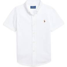 Polo Ralph Lauren Childrenswear Boys 8-20 Knit Oxford Short Sleeve Shirt, White