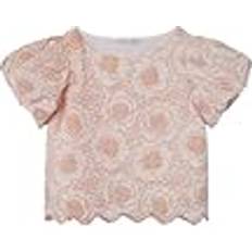 Blomstrede - Piger T-shirts Name It Printet Top Med Korte Ærmer 122/128
