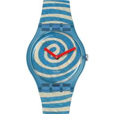 Swatch Klockor på rea Swatch Bourgeois´S Spirals SUOZ364, Blå