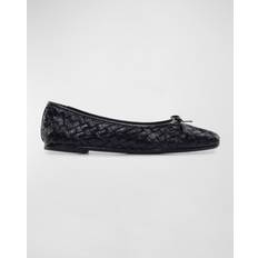 Black - Men Ballerinas Bernardo Gwynn Woven Leather Flat