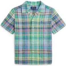 Green Shirts Children's Clothing Polo Ralph Lauren Childrenswear Boys 2-7 Plaid Camp Shirt, Multicolor