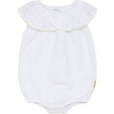 Volanger Jumpsuits Barnkläder Hust & Claire Bebis White Magnolia Romper 74