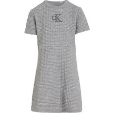 Gris Robes Calvin Klein Jeans Robe - Gris Foncé/Gris Chiné