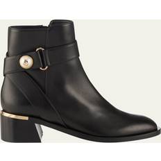 Jimmy Choo Rubber Boots Jimmy Choo Black Noor 45 Ankle Boots - Black
