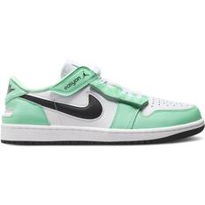 Jordan 1 low white black Nike Air Jordan 1 Low FlyEase M - White/Green Glow/Black