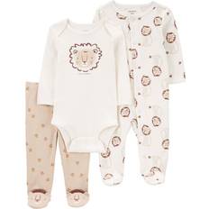 Babies Nightwear Carter's 3-Piece Sleep & Play Set in Brown 100% Cotton